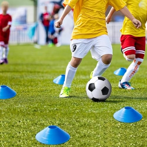 DZS Ladder Speed Football Training Equipment Set-20ft Agility Ladder，10Soccer Cones,4 Hurdles, Jump Rope, Running Parachute. Basketball Football Soccer Training Equipment for Adults.