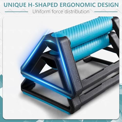 2 Push Up Handles, Non-Slip Paralletes, Push-Up Stand with Rubber Base, Ergonomic Push Up Bars, Parallet Bars, Strength Training Equipment for Calesthenics Handstand Pushups