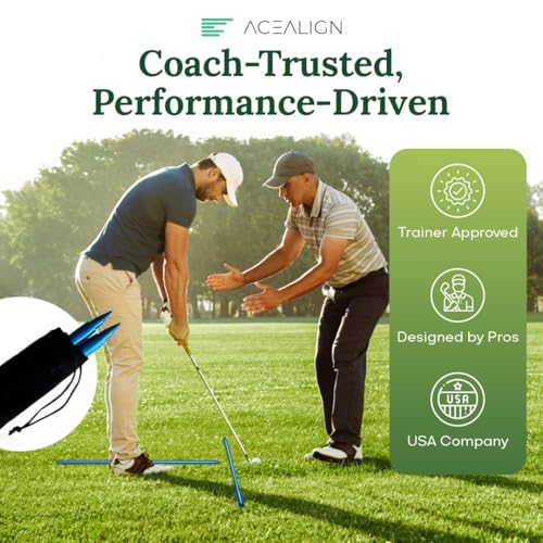 2-Pack Golf Alignment Sticks – Durable Golf Training Sticks & Alignment Rods for Swing Training, Telescopic Golf Aiming Stick for Setup & Posture, Golf Alignment Tool for All Skill Levels.