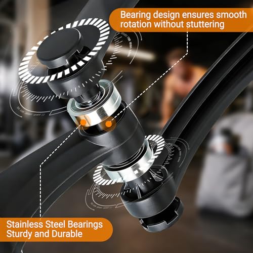 Ropeless Battle Ropes for Home Gym, Heavy Duty Weighted Cordless Battle Rope, Portable Battle Rope for HIIT Workout for Men and Women