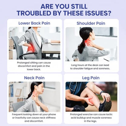 45" Deep Tissue Back Roller Massager Strap for Neck Shoulder Back Legs | 45" Extra-Long Reach,Foldable & Portable,Deep Tissue Roller Massage,Reach Hard-to-Reach Areas