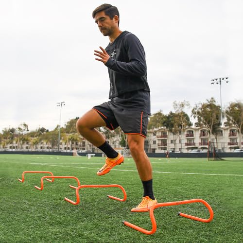 AGORA 6" Speed & Agility Sports Training Hurdles - Set of 4