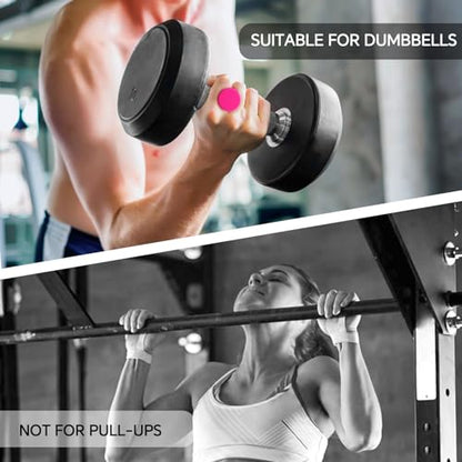 Anti-Slip Workout Grips - Widened and Thickened Rubber Hand Protector Ryptfit Grips for Weightlifting, Pull-ups, Gym for Men and Women, Silicone Gym Grip Pads, Soft, Pal