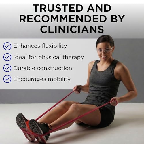 THERABAND Resistance Band, Exercise Workout, Physical Therapy, Red, 6 Ft - color: Red - Medium, size: 1 Count