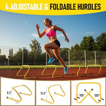 Agility Ladder,Soccer Training Equipment Set,Speed & Agility Training - color: Yellow
