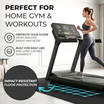 bemaxx Gym Mats Set - 48 pcs EVA Interlocking Foam Floor Tiles (24.4"x24.4"x0.4") 192 sqft Protective Gym Flooring Sports Home Workout Exercise Mats Puzzle Garage Fitness Play-Room Pool Treadmill Bike