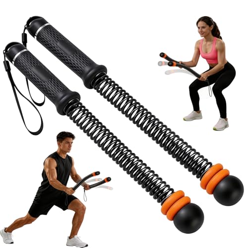 Cordless Battle Ropes with Adjustable Weight & Ropeless Battle Ropes for Home Gym – Low Impact HIIT Strength Training for Men & Women (Black) - color: Black