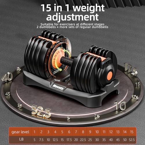 Adjustable Dumbbells Set of 2，Free Weights Dumbbells Set