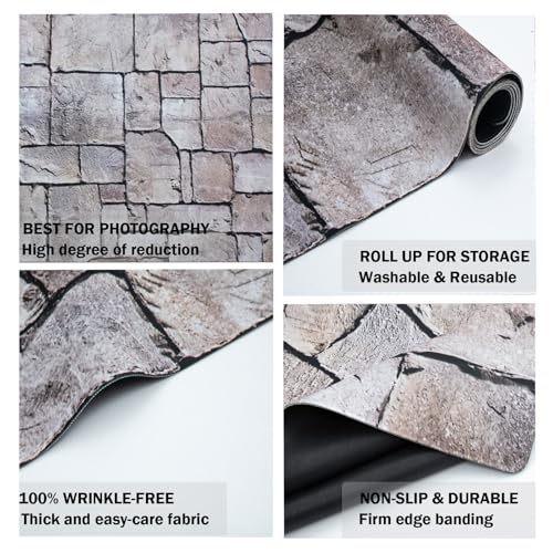 Kate Photography Floor Mats Green Grassland Floor Backdrop Wall Rubber Mat Newborn Photography Props for Professional Photo Shoot Studio 5x4ft