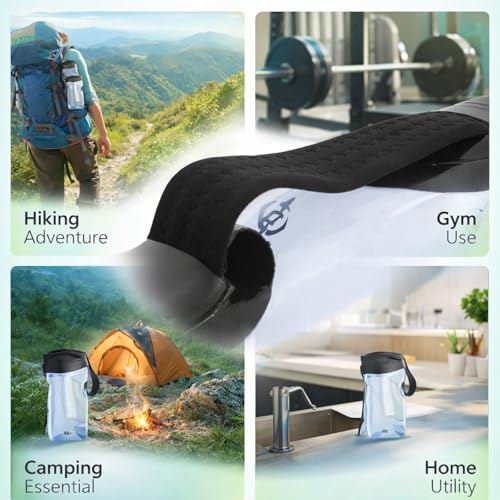 PVC Water Weight Bag for Strength Training, Fitness and Muscle Building, Foldable with Durable Handle - Easy Setup, Adjustable Water Filling, Portable Workout Sandbag for Gym and