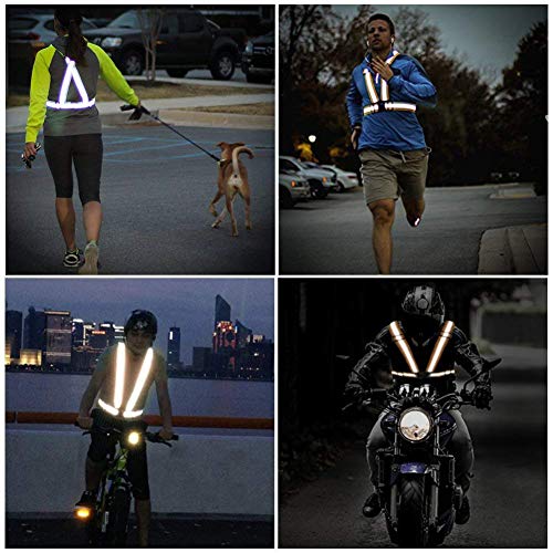 Reflective Vest Running Gear, 2-10Pack High Visible Safety VES - color: Blue+Purple