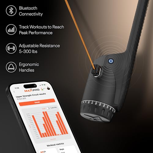 MAXPRO Fitness: Cable Home Gym | Smart Connect - color: Matte Black