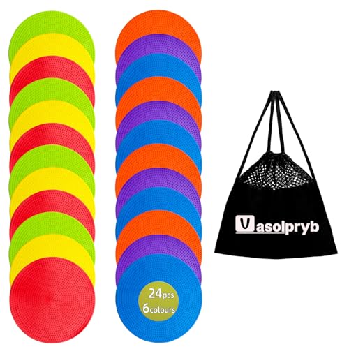 Poly Spots Spot Markers 4.72 Inch & 9 Inch Non Slip Floor Dots - style: 4.72inch 24pcs