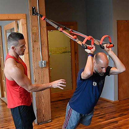 Lifeline Jungle Gym Fitness Suspension Systems and Resistance Training Metal Mounts , Black
