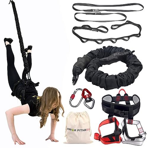 PRIOR FITNESS Bungee Fitness Set Yoga Bungee Cord Rope Resistance Air Dance Rope Exercise Fitness Home Gym Professional Training Equipment - size: XXL(198-220 pounds)