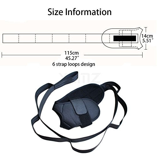Yoga Stretch Strap, Physical Therapy Belt with Loops, Adjustable Hamstring Leg Stretcher Bands, Fitness Flexibility Stretching Recovery Ropes, for Rehab Workout Pilates Dance Gymnastics