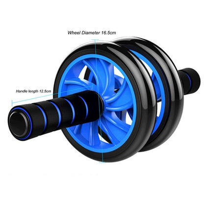Ab Rolller Wheel Abdominal Exercise Roller - Classic Dual Wheel with Foam Handles - Includes Extra Thick Knee Pad(Blue) - size: Blue
