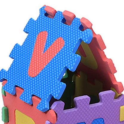 Foam Mat Floor Tiles, Kids Puzzle Exercise Play Mat Children Foam Padding Cushioned Rug Flooring Gym Colorful Mats Interlocking Letters Numbers Toy Toddler Infant Baby Girls Boys Yoga Playrooms 36pcs
