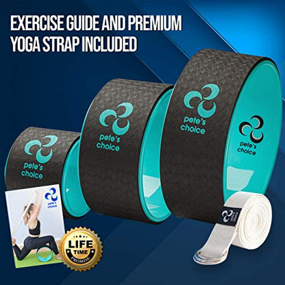 Yoga Wheel 3 Pack - Lose Weight, Get in Shape and Get Fit. Three pack Yoga Wheel Set. Home Exercise and Workout. Improve Posture