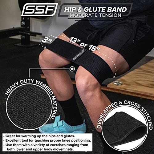 Hip and Glute Activation Band | Squat & Deadlift Warm-up Band for Hips and Glutes - color: Regular Medium (13")