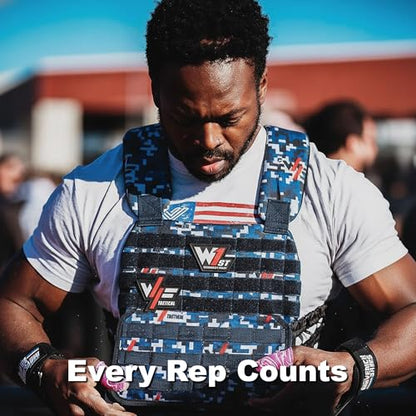 Weighted Vest – Adjustable 14–60 lb Capacity for Men and Women, Weight Vest for Training, Strength & Functional Fitness, Durable Workout Vest, Plates Sold Separately - color: Blue