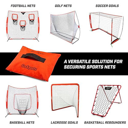 GoSports Sports Net Sandbags Set of 4 Weighted Anchors for Baseball Nets, Soccer Goals, Golf Nets, Football Nets, Hockey Nets and More
