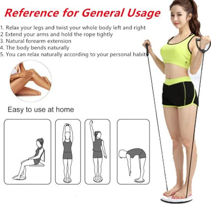 Ab Twist Waist Disc Board,Adjustable Waist Trainer Twisting Disc with Handles,Waist Slimming Balance Rotating Disc with Massage Foot Sole for Slimming Waist Arms Hips and Thighs