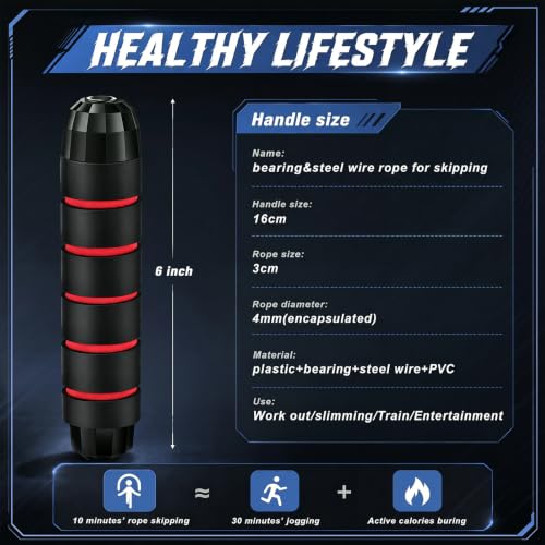 Junkin Jump Ropes bulk for Fitness with Ball Bearings - color: Multicolor