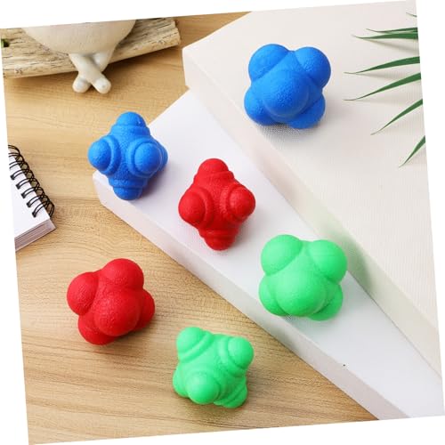BESTonZON 6pcs Agility Reaction Training Hexagonal for Hand-Eye Coordination and Elastic for Sports Training Lightweight for Boys and Girls and Adults