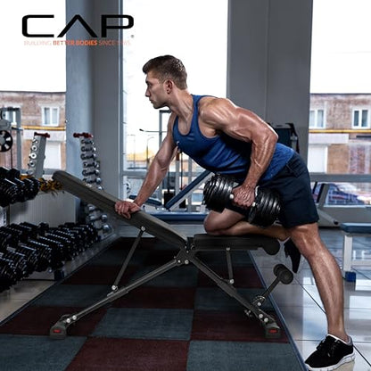 CAP Barbell Multi-Purpose Adjustable Utility Strength Training Weight Bench | Multiple Options - style: ELITE