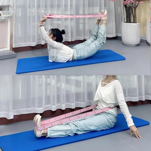 Multi-Loop Stretch Band - Yoga, Pilates, Ballet, and Physical Therapy Stretching Strap for Flexibility, Leg Stretching, and Exercise - Durable Stretching Equipment
