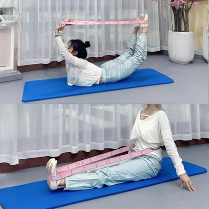 Multi-Loop Stretch Band - Yoga, Pilates, Ballet, and Physical Therapy Stretching Strap for Flexibility, Leg Stretching, and Exercise - Durable Stretching Equipment