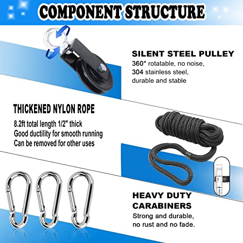 LAT Pulley System for Home Gym – Strength Training Fitness Equipment Cable Machine for Triceps, Biceps, Back & Shoulder Workouts - color: Triceps Rope