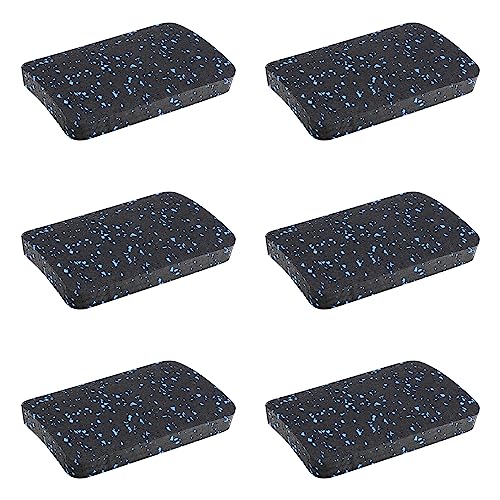 Heavy Duty Treadmill Mat Pads - 12 PCS 0.55" Thick Rubber Isolation Pads - Complete Home Gym Floor Protection for Rowers, Treadmills, and Heavy Weight Stacks - size: 4.7" x 3.2" x 0.55"