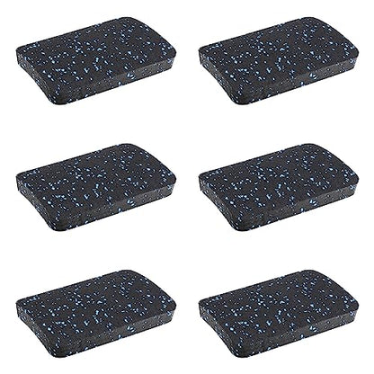 Heavy Duty Treadmill Mat Pads - 12 PCS 0.55" Thick Rubber Isolation Pads - Complete Home Gym Floor Protection for Rowers, Treadmills, and Heavy Weight Stacks - size: 4.7" x 3.2" x 0.55"