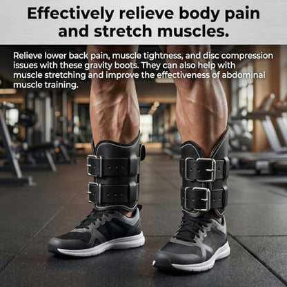Anti Gravity Inversion Boots for Hanging Upside Down,Inversion Boots for Inversion Decompression Stretching and Abdominal Exercise,Strength Training Inversion Equipment for Home Gym