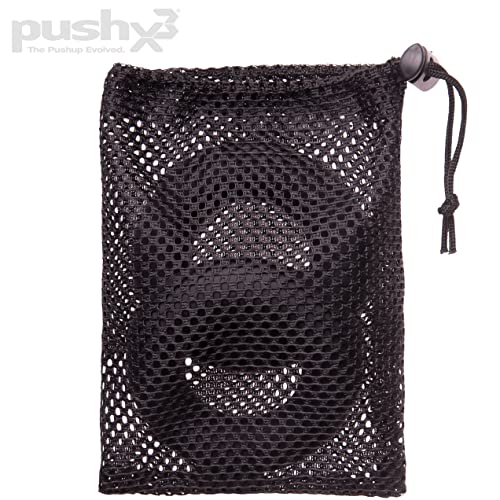Grip Strength Trainer Rings, Rock Climbing & Bouldering, Jujitsu Grip Strength, BJJ Trainer, Hand Grip, Forearm, and Wrist Strengthener, Stress Relief, Convert PushX3 Pushup Equipment to Stable Pushup Stands
