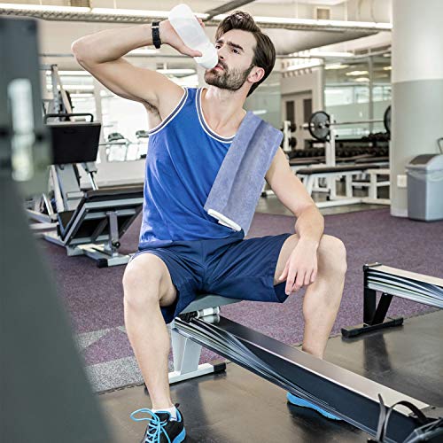 Gym Towels Set, Microfiber Sports Towel for Men and Women, Super Soft and Quick-Drying 3-Pack Set Towel, for Tennis, Yoga, Cycling, Swimming (Blue 3 Pack, 14" x 29")