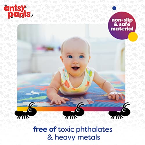 Antsy Pants Kids Yoga Mat - Yoga Mat for Kids, Yoga Mats for Home Workout, Travel Yoga Mat, Yoga Mat Non Slip, 60” x 24”, 3mm Free of Toxic Phthalates - color: Dino