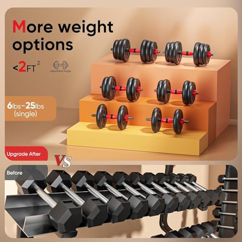 Adjustable Dumbbell set,20/30/45/70/90lbs Free Weight Set - style: 20LB(10LB Pair)