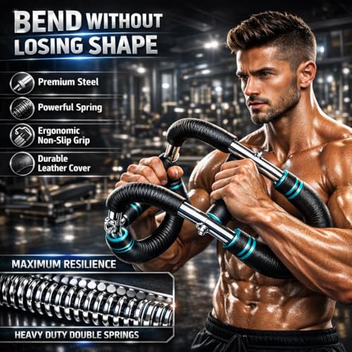 Twister Arm Trainer & Hand Grip Strengthener Set 6-in-1 - Adjustable Forearm Trainer, Chest Expander, Finger Exerciser - Upper Body Workout Equipment for Home Strength Training