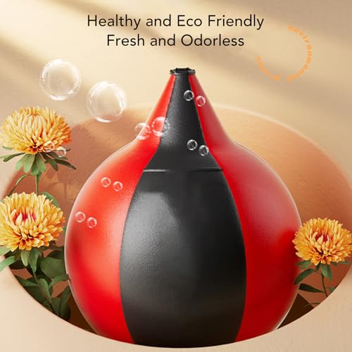 Double End Striking Punching Bag Kit, PU Leather Double End Boxing Speed Bag with Adjustable Cords, Boxing Ball for, and Hand Eye Coordination Training