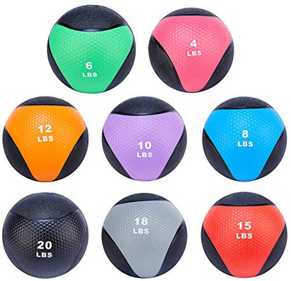 Fitvids Slam Medicine Wall Balls Workout Exercise Fitness Weighted Balls for Cross Training, Strength and Conditioning Exercises, Cardio and Core Workouts