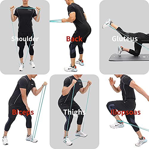 PROIRON Resistance Bands Pull Up Bands Comfortable Exercise Bands Anti-Slip Workout Bands for Pull up Dip Squat Gym Workout Physical Therapy Stretch Bands for Men & Women,Length 81.89in