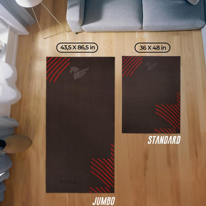 EliteSRS Jumps Premium Jump Rope Mat - Large Format Non Slip Mat - Home Workout Exercise Mat - Suitable for All Surfaces - size: Jumbo