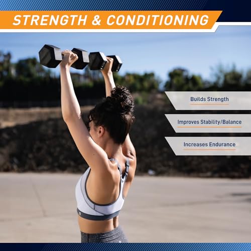 Marcy Classic Rubber Hex Dumbbell with Knurled Grip for Strength Training and Bodybuilding, 5lb - 50lb Single Dumbbell for Exercise & Fitness, Sold Individually - style: 10lb, Single