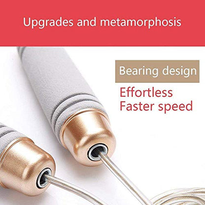 Adjustable Jump Rope Speed Skipping,Tian Rope Cardio,Workout and Fitness Training Jump Rope for Kids Men Women