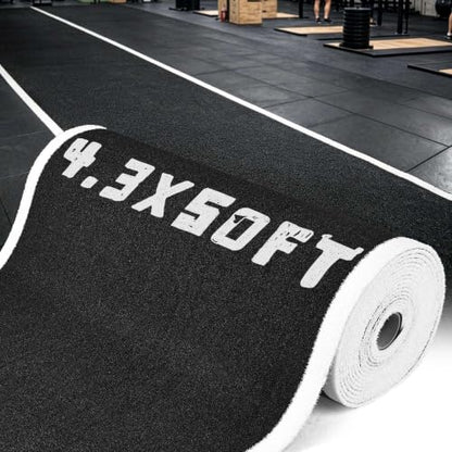 Yescom 4'x50' Gym Turf Runway for Sled Track HIIT Functional Training 0.6"H - size: 0.6"H-4'x50'Elite(200Sq.Ft)