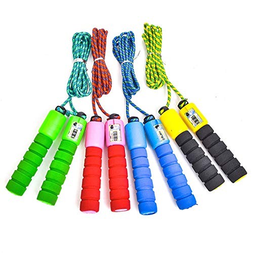 Jump Rope,Number Counter Fitness Lose Weight Adjustable Skipping Jump Rope for Men Women and Kids Random Color