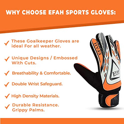 Soccer Goalie Goalkeeper Gloves for Kids Boys Children Football Gloves with Strong Grips Palms